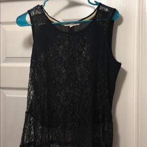 Jolt sheer sleeveless tank top